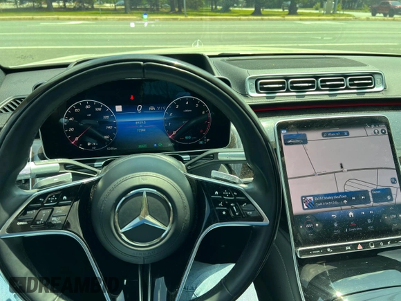 2021 Mercedes-Benz S 580 with VIN W1K6G7GB7MA021505, listed as a Copart auction lot 62408195 with 72,280 mi miles and Clean title. Bid and sale history available at DreamBid. Image 7.