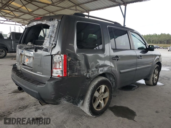 2011 Honda Pilot EX-L with VIN 5FNYF4H57BB047605, listed as a Copart auction lot 76311264 with 207,561 mi miles and Salvage Title. Bid and sale history available at carsss.com. Image 3.