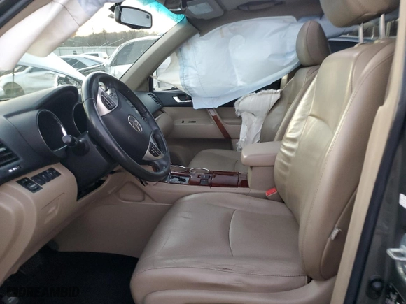 2012 Toyota Highlander Limited with VIN 5TDYK3EH2CS055466, listed as a Copart auction lot 87172344 with 0 mi miles and Salvage Title. Bid and sale history available at carsss.com. Image 7.