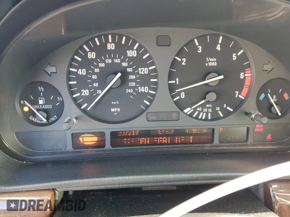 2001 BMW 7 Series 740iL with VIN WBAGH83491DP19551, listed as a Copart auction lot 79279424 with 207,217 mi miles and Clean Title. Bid and sale history available at carsss.com. Image 9.