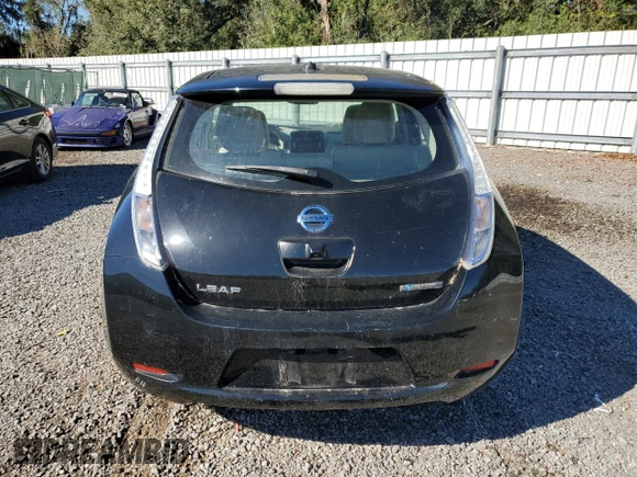 2011 Nissan LEAF SL with VIN JN1AZ0CP7BT007227, listed as a Copart auction lot 81894884 with 0 mi miles and Clean Title. Bid and sale history available at carsss.com. Image 6.