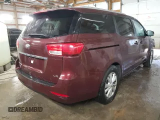 2016 Kia Sedona LX with VIN KNDMB5C14G6099412, listed as a Copart auction lot 43959415 with 157,262 mi miles and Salvage Title. Bid and sale history available at DreamBid. Image 3.