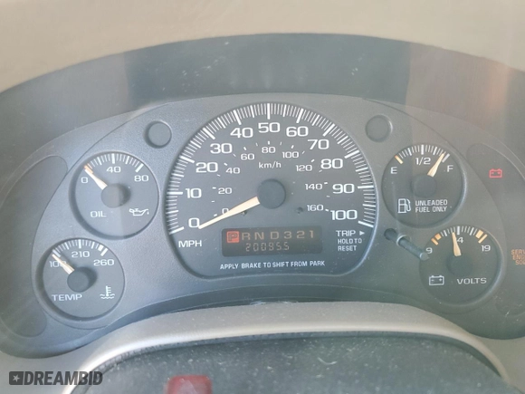 2002 Chevrolet Astro Cargo Van YF7 Upfitter with VIN 1GBDM19X32B127879, listed as a Copart auction lot 77438464 with 200,955 mi miles and Salvage Title. Bid and sale history available at carsss.com. Image 9.