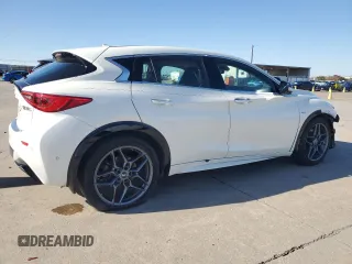 2017 Infiniti QX30 Premium with VIN SJKCH5CPXHA023865, listed as a Copart auction lot 85557224 with 100,128 mi miles and Salvage Title. Bid and sale history available at DreamBid. Image 3.