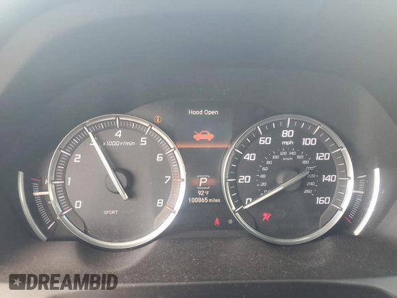 2015 Acura TLX Technology z VIN 19UUB2F53FA015686, wystawiony jako Copart lot #54389345 z przebiegiem 100 865 mil mil oraz Szkoda całkowita • Salvage title. Historia ofert i sprzedaży dostępna na DreamBid. Obrazek 9.