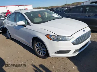 2017 Ford Fusion S with VIN 3FA6P0G73HR358364, listed as a IAAI auction lot 41875176 with 60,628 mi miles. Bid and sale history available at carsss.com. Image 1.
