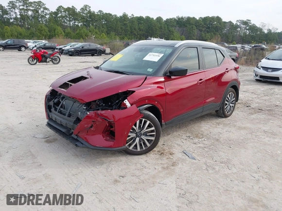 2024 Nissan Kicks SV with VIN 3N1CP5CV5RL574092, listed as a IAAI auction lot 41792156 with 9,956 mi miles. Bid and sale history available at carsss.com. Image 18.