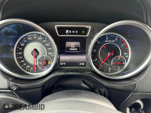 2017 Mercedes-Benz G-Class AMG G 63 with VIN WDCYC7DF2HX268420, listed as a Copart auction lot 73296414 with 106,843 mi miles and Clean Title. Bid and sale history available at carsss.com. Image 8.