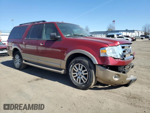 2014 Ford Expedition EL XLT with VIN 1FMJK1J59EEF51211, listed as a Copart auction lot 48512365 with 92,543 mi miles and Salvage Title. Bid and sale history available at carsss.com. Image 4.
