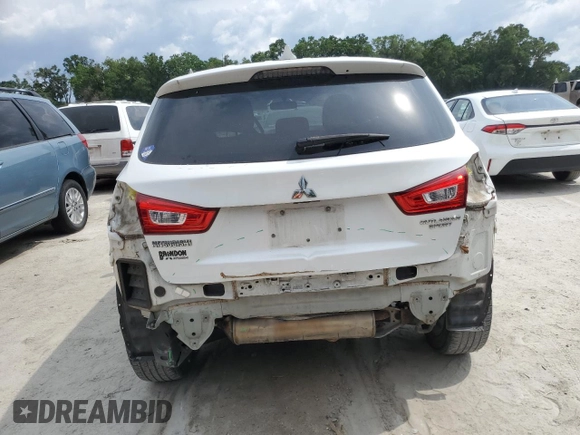 2017 Mitsubishi Outlander ES with VIN JA4AP3AU7HZ002767, listed as a Copart auction lot 55494795 with 157,138 mi miles and Salvage title. Bid and sale history available at DreamBid. Image 6.