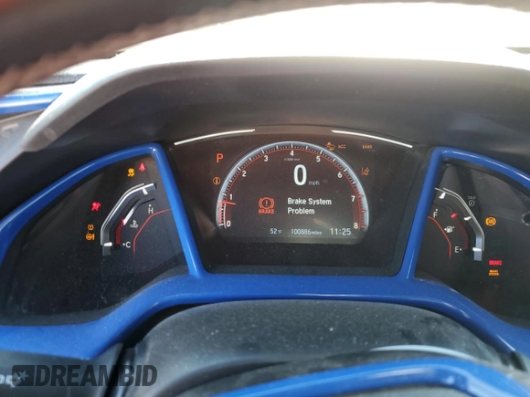 2019 Honda Civic Sport with VIN 2HGFC2F84KH585949, listed as a Copart auction lot 49404105 with 100,886 mi miles and Salvage Title. Bid and sale history available at DreamBid. Image 9.