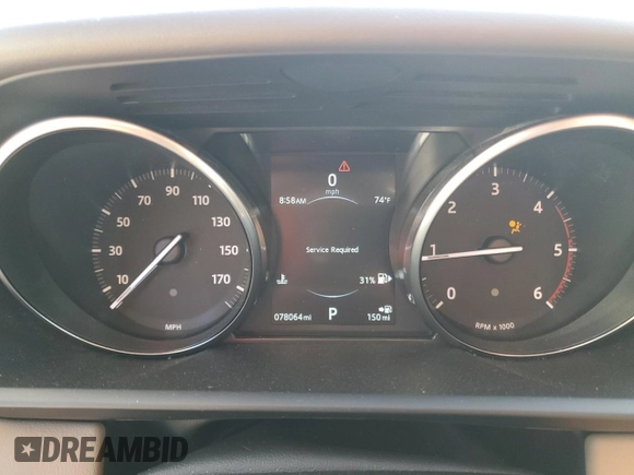 2016 Land Rover Range Rover Sport HSE z VIN SALWR2KFXGA662016, wystawiony jako Copart lot #54772875 z przebiegiem 78 064 mil mil oraz Szkoda całkowita • Salvage title. Historia ofert i sprzedaży dostępna na DreamBid. Obrazek 9.