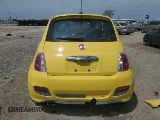 2013 FIAT 500 Sport with VIN 3C3CFFBR2DT739877, listed as a Copart auction lot 50648455 with 71,494 mi miles and Salvage Title. Bid and sale history available at carsss.com. Image 6.