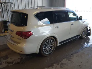 2016 Infiniti QX80 with VIN JN8AZ2NE8G9122383, listed as a IAAI auction lot 41629099 with 170,692 mi miles. Bid and sale history available at carsss.com. Image 4.