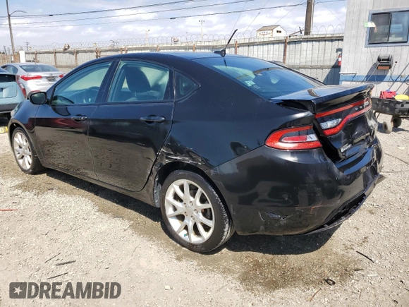 2013 Dodge Dart SXT with VIN 1C3CDFBA0DD186104, listed as a Copart auction lot 51106675 with 86,592 mi miles and Clean Title. Bid and sale history available at DreamBid. Image 2.