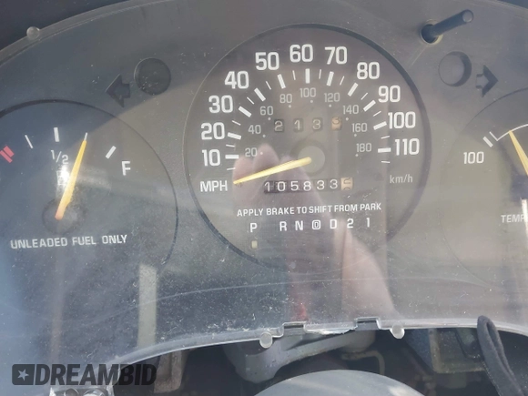 1998 Chevrolet Lumina with VIN 2G1WL52M9W9118618, listed as a IAAI auction lot 41582985 with 105,833 mi miles and . Bid and sale history available at DreamBid. Image 7.