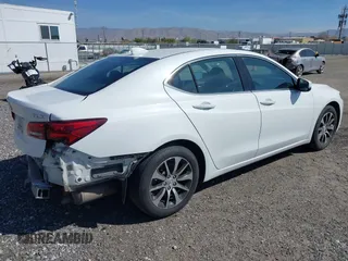 2015 Acura TLX with VIN 19UUB1F36FA027730, listed as a IAAI auction lot 41906268 with 115,999 mi miles. Bid and sale history available at carsss.com. Image 4.