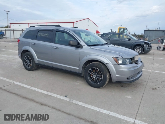 2018 Dodge Journey SE with VIN 3C4PDCABXJT295391, listed as a IAAI auction lot 41707149 with 134,221 mi miles. Bid and sale history available at carsss.com. Image 1.