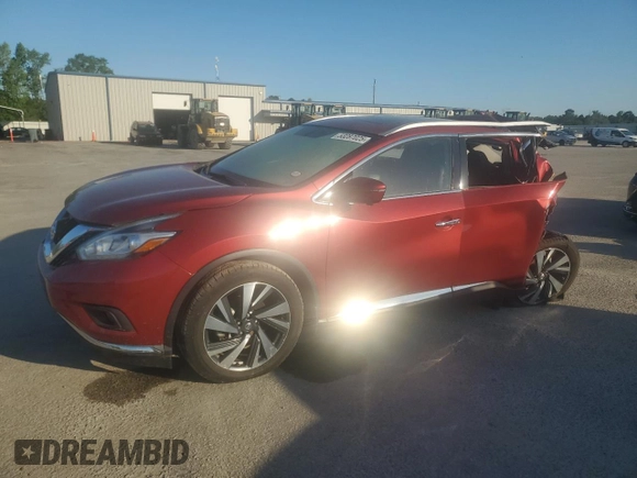 2016 Nissan Murano SL z VIN 5N1AZ2MG3GN110725, wystawiony jako Copart lot #53287025 z przebiegiem 109 379 mil mil oraz Szkoda całkowita • Salvage title. Historia ofert i sprzedaży dostępna na DreamBid. Obrazek 1.