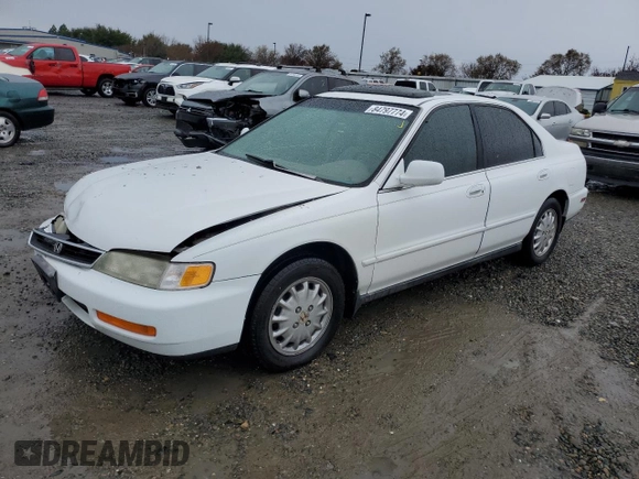 1997 Honda Accord EX with VIN 1HGCD565XVA178602, listed as a Copart auction lot 84797774 with 250,955 mi miles and Salvage Title. Bid and sale history available at DreamBid. Image 1.