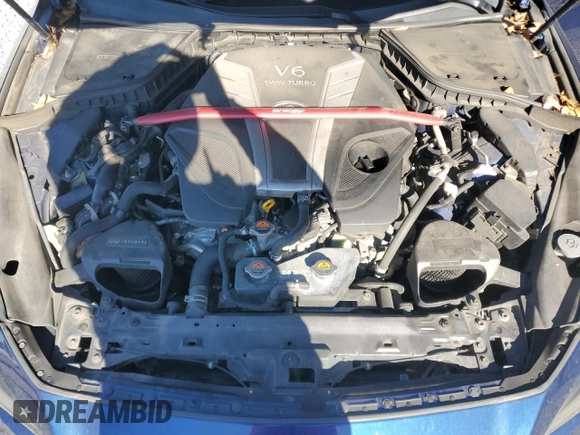 2016 Infiniti Q50 Red Sport 400 with VIN JN1FV7AR5GM450301, listed as a Copart auction lot 87959525 with 102,315 mi miles and Salvage Title. Bid and sale history available at DreamBid. Image 11.