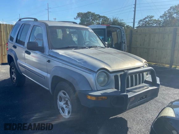 2002 Jeep Liberty Sport with VIN 1J4GL48K72W243074, listed as a Copart auction lot 80737354 with 127,177 mi miles and Clean Title. Bid and sale history available at carsss.com. Image 1.