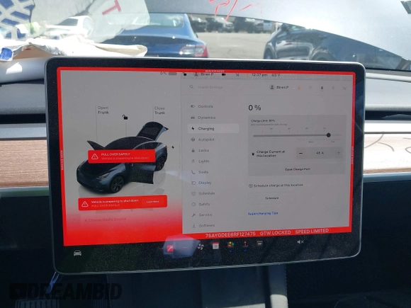 2024 Tesla Model Y Long Range with VIN 7SAYGDEE6RF127475, listed as a IAAI auction lot 41919580 with 19,395 mi miles. Bid and sale history available at carsss.com. Image 18.