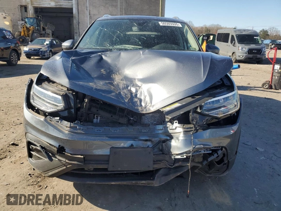 2023 Volkswagen Tiguan SE with VIN 3VVMB7AX9PM018778, listed as a Copart auction lot 50565555 with 9,758 mi miles and Salvage Title. Bid and sale history available at DreamBid. Image 5.