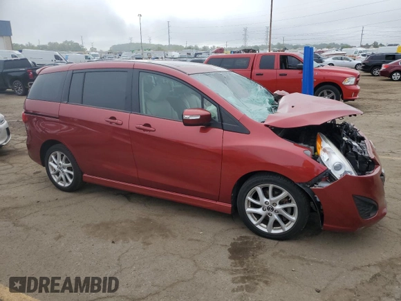 2015 Mazda 5 Grand Touring with VIN JM1CW2DL2F0179081, listed as a Copart auction lot 70816904 with Not provided miles and Clean title. Bid and sale history available at DreamBid. Image 4.
