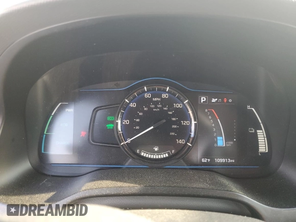 2019 Hyundai Ioniq Blue with VIN KMHC65LC8KU119680, listed as a Copart auction lot 51035695 with 109,913 mi miles and Salvage Title. Bid and sale history available at DreamBid. Image 9.
