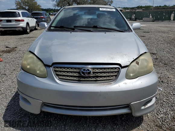 2007 Toyota Corolla CE with VIN 2T1BR32E07C780039, listed as a Copart auction lot 51147145 with Not Provided miles and Salvage Title. Bid and sale history available at DreamBid. Image 5.