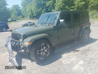 2024 Jeep Wrangler Sport S with VIN 1C4RJXN65RW147645, listed as a Copart auction lot 61509865 with 31,690 mi miles and Salvage title. Bid and sale history available at DreamBid. Image 1.