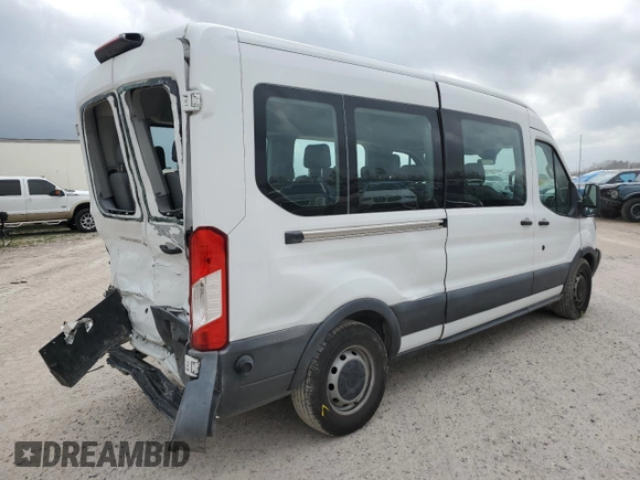 2018 Ford Transit Passenger XL z VIN 1FBAX2CM6JKA67593, wystawiony jako Copart lot #46419645 z przebiegiem 27 491 mil mil oraz Szkody całkowita. Historia ofert i sprzedaży dostępna na DreamBid. Obrazek 3.