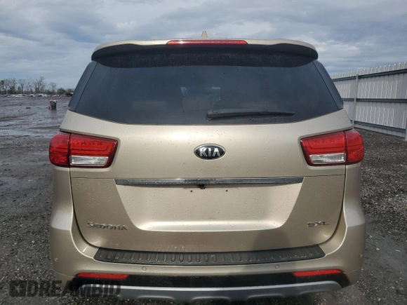 2015 Kia Sedona SX-L with VIN KNDME5C12F6031793, listed as a Copart auction lot 43320815 with 152,432 mi miles and Salvage Title. Bid and sale history available at DreamBid. Image 6.