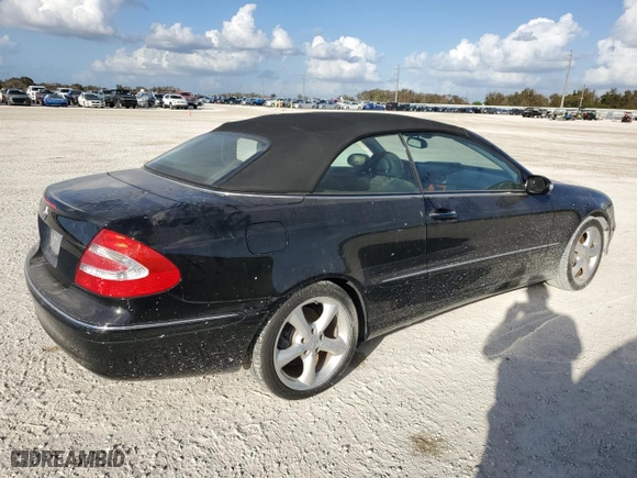 2005 Mercedes-Benz CLK-Class 3.2L with VIN WDBTK65G75T053993, listed as a Copart auction lot 75085164 with 0 mi miles and Salvage Title. Bid and sale history available at carsss.com. Image 3.