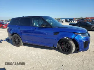 2020 Land Rover Range Rover Sport SVR with VIN SALWZ2RE2LA746158, listed as a Copart auction lot 46848485 with 15,320 mi miles and Salvage Title. Bid and sale history available at carsss.com. Image 4.