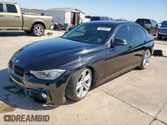 2013 BMW 3 Series 335i with VIN WBA3A9G57DNP36052, listed as a Copart auction lot 50204825 with 158,102 mi miles and Salvage title. Bid and sale history available at DreamBid. Image 1.