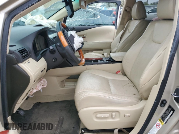 2012 Lexus RX 350 with VIN 2T2BK1BA5CC147158, listed as a Copart auction lot 52593775 with 0 mi miles and Salvage Title. Bid and sale history available at carsss.com. Image 7.