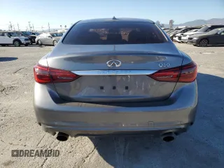 2021 Infiniti Q50 Pure with VIN JN1EV7AP6MM703597, listed as a Copart auction lot 46808815 with 53,490 mi miles and Salvage title. Bid and sale history available at DreamBid. Image 6.