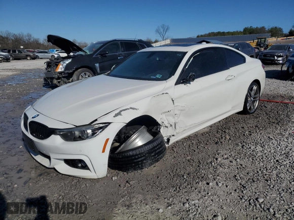 2019 BMW 4 Series 430i with VIN WBA4W3C51KAF91915, listed as a Copart auction lot 86016654 with Not Provided miles and Salvage Title. Bid and sale history available at carsss.com. Image 1.