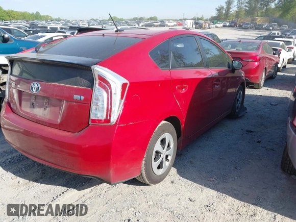2015 Toyota Prius Four with VIN JTDKN3DU6F1913227, listed as a IAAI auction lot 42042511 with 155,535 mi miles. Bid and sale history available at carsss.com. Image 4.
