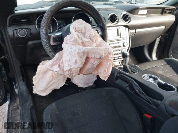 2015 Ford Mustang V6 with VIN 1FATP8EM8F5338590, listed as a IAAI auction lot 41707171 with 91,686 mi miles and . Bid and sale history available at DreamBid. Image 12.