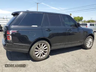 2020 Land Rover Range Rover with VIN SALGR2SU6LA579082, listed as a Copart auction lot 52079405 with 75,713 mi miles and Clean title. Bid and sale history available at DreamBid. Image 3.