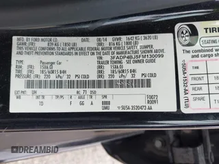 2015 Ford Fiesta SE with VIN 3FADP4BJ5FM130099, listed as a IAAI auction lot 42126960 with 82,299 mi miles and . Bid and sale history available at DreamBid. Image 9.