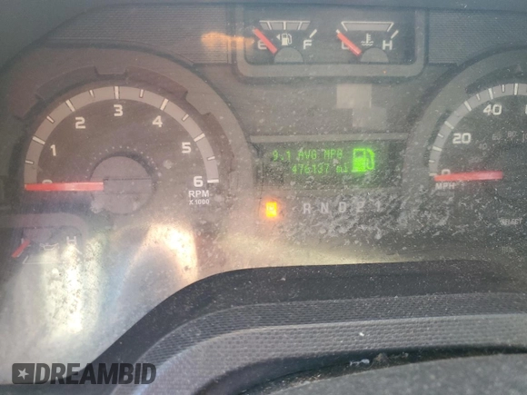 2011 Ford Econoline Passenger XL with VIN 1FBNE3BLXBDA42711, listed as a Copart auction lot 44326425 with 476,137 mi miles and Salvage Title. Bid and sale history available at carsss.com. Image 9.