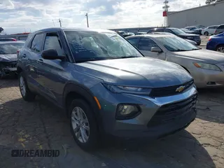 2021 Chevrolet TrailBlazer LS with VIN KL79MMS25MB102077, listed as a IAAI auction lot 41581544 with 93,203 mi miles. Bid and sale history available at carsss.com. Image 1.