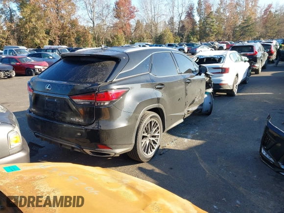 2022 Lexus RX with VIN 2T2YZMDA6NC345514, listed as a IAAI auction lot 41418343 with 30,467 mi miles. Bid and sale history available at carsss.com. Image 4.