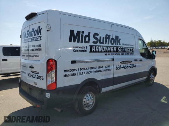 2020 Ford Transit Cargo with VIN 1FTBR2C8XLKB28623, listed as a Copart auction lot 70620544 with 60,020 mi miles and Salvage Title. Bid and sale history available at carsss.com. Image 3.