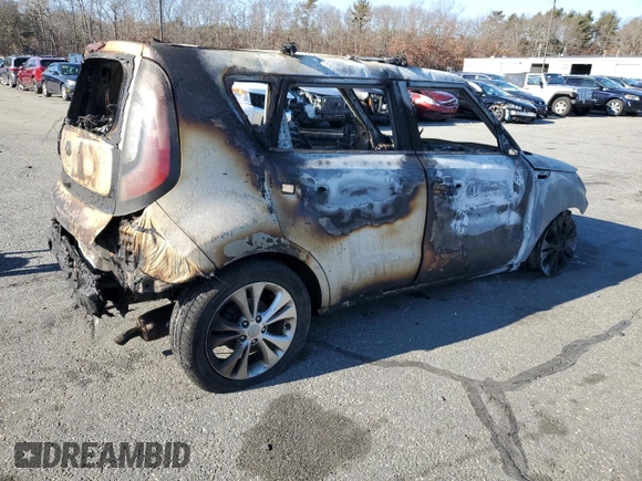 2015 Kia Soul + with VIN KNDJP3A52F7117090, listed as a Copart auction lot 88289725 with 0 mi miles and Salvage Title. Bid and sale history available at carsss.com. Image 3.