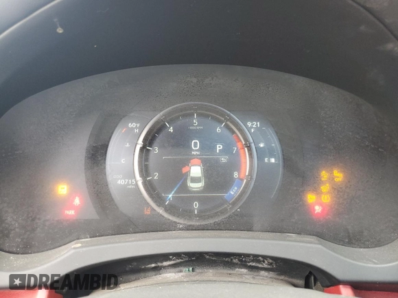 2021 Lexus IS 350 F Sport with VIN JTHGZ1B22M5048535, listed as a Copart auction lot 53753575 with 40,715 mi miles and Salvage title. Bid and sale history available at DreamBid. Image 9.